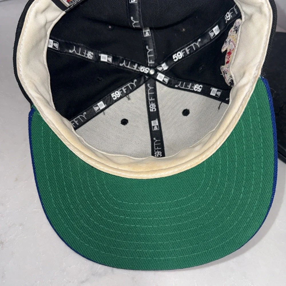 Rare Atlanta Braves Chief Noc A Homa Screaming Indian New Era 59Fifty Hat  7 1/8